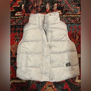 Sherpa lined puffer vest